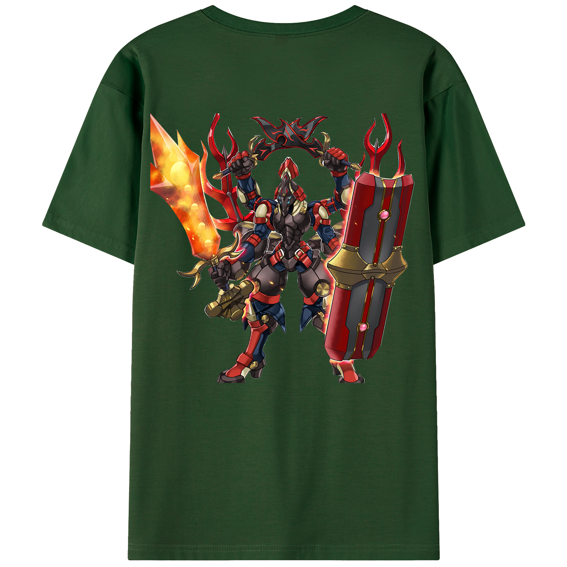 （画像用） 遊☆戯☆王 Yu-Gi-Oh! 綿100％半袖Tシャツ（背面プリント）